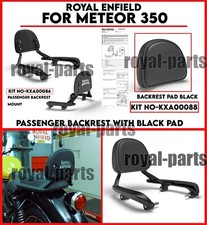 ROYAL ENFIELD ''PASSENGER BACKREST WITH BLACK PAD'' FOR METEOR 350