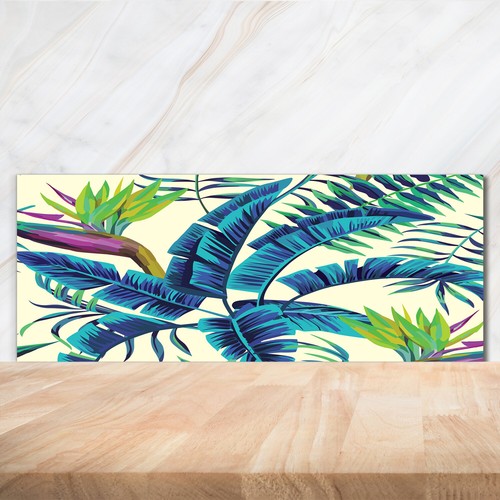 Kitchen glass splashback - kitchen,