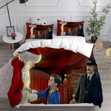 The Polar Express Christmas 3D Duvet Cover Bedding Set Pillowcase Quilt Single H