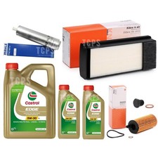 FOR BMW 330D 3.0 M-SPORT F30 MAHLE SERVICE KIT MAHLE FUEL OIL AIR & 7L CASTROL