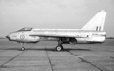 ex-A&AEE, Lightning (P.1B), XG329 (8050M) at RAF Swinderby - Original B&W neg