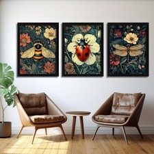 Vintage Insect Wall Art
