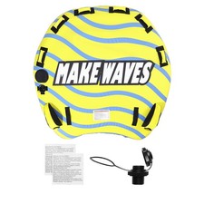 Inflatable Towable Tube for Boating 1-3 Rider with Bumper Fins Water Sport