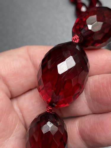 Vintage cherry red - red, bakelite