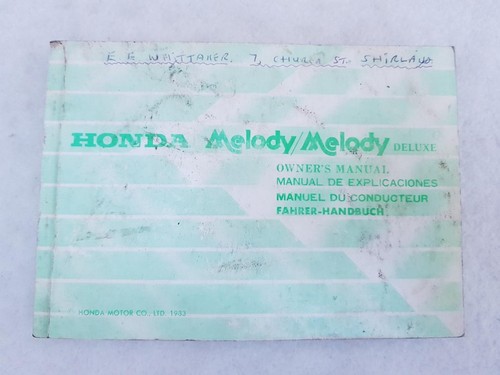 Honda melody deluxe - /,