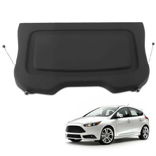 Black cargo cover rear - black,