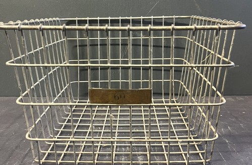 Vintage wire gym locker basket - vintage,