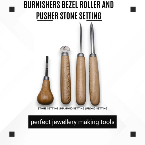 4pc stone setting tools - 4pc,