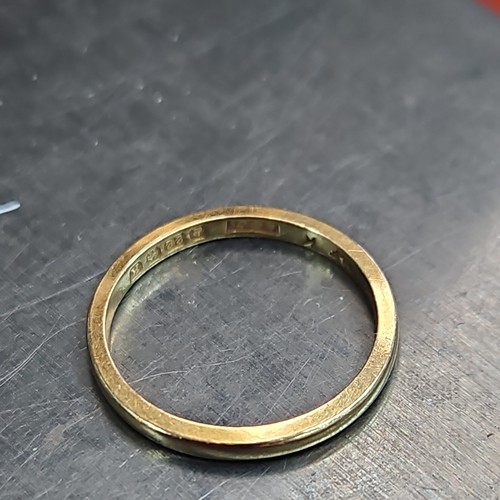 22ct yellow gold slim - gold,