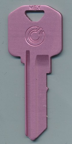 Aluminum pink minutekey - pink, key