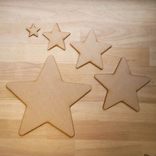 Wooden Large Blank Star Craft