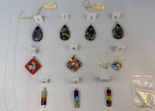 Murano glass pendant necklace - murano,