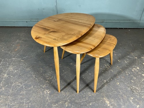 Ercol nest tables blonde - ercol,