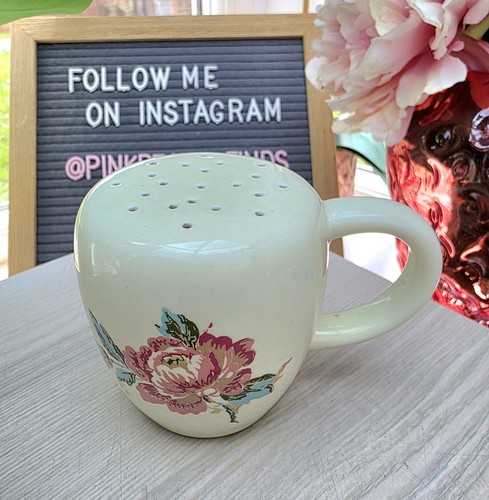 Vintage cream ceramic sugar - vintage,