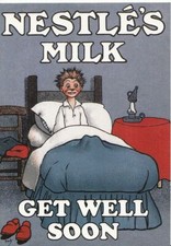 Robert Opie Advertising Postcard - Nestle's Milk - Get Well Soon  BT779