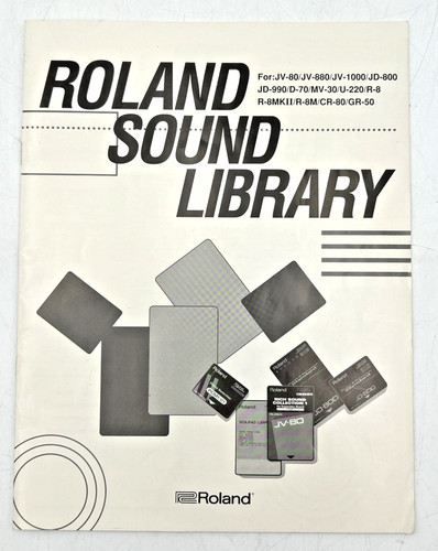 Roland sound library card - roland,