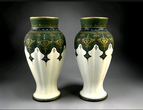 Pair art deco boch - a,