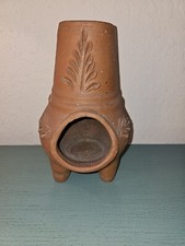 Vintage Terracotta TableTop Chiminea WoodBurner/Incense/Planter-Very Good