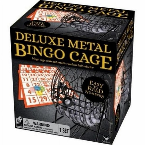 Deluxe metal bingo - bingo, cage