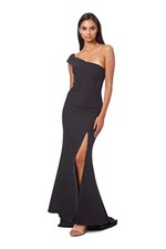 JARLO Sheridan One Shoulder Maxi Dress Thigh High Slit Various Szs RRP £150 BNWT