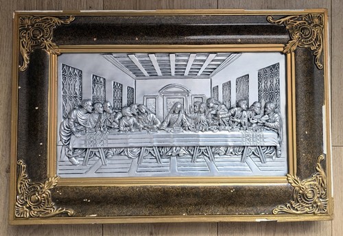 Vintage framed art metal - framed,