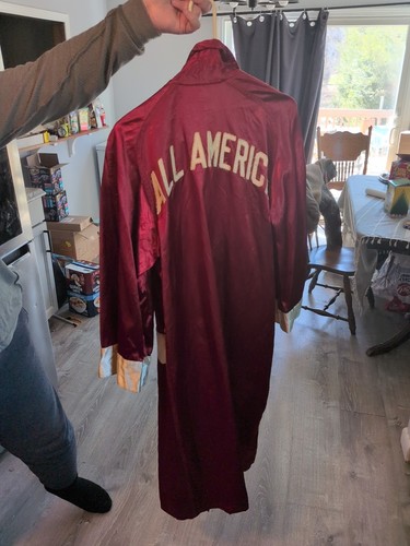 1920s red satin - satin, robe