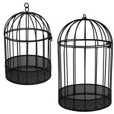 Black Birdcage Mesh Hanging