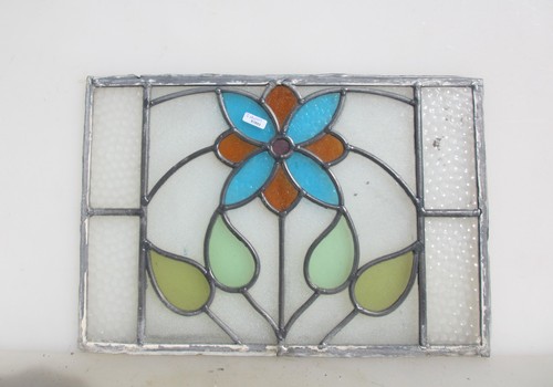 Antique stained glass - glass, window