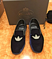 Church's Blue Velvet Slipper