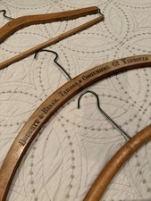 X3 Vintage Wooden Coat Hangers