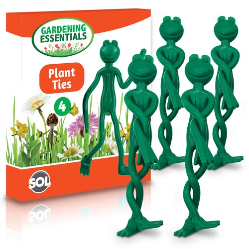 Frog garden plant ties - plant,