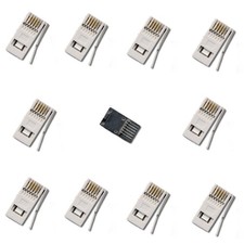 BT 4 Wire 431A Telephone Crimp Ends 10 Pack & Metal Crimping Tool Kit [007663]