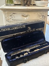 Trevor James Concert Flute TJ10X 3011E Model Silver Mouthpiece In Hard Case 