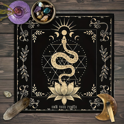 Black tarot divination snake - ,