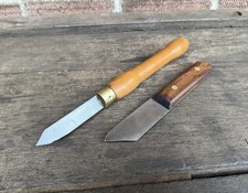 2 Vintage Thin Parting Tools Woodturning Parting Chisel Woodworking Old Tool