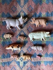 Collection Of Plastic Pig Toys