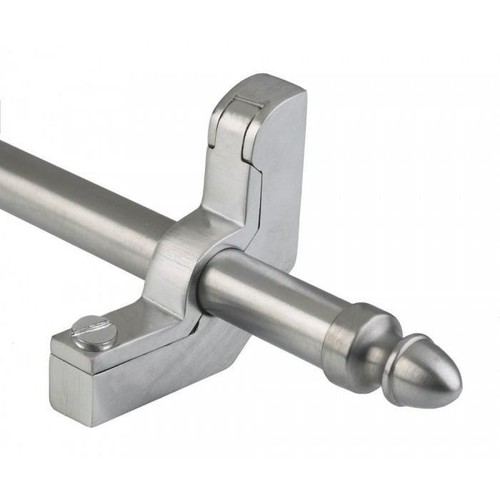 Brushed chrome stair - rods, with