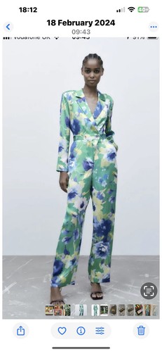 Zara floral satin - zara, sleeve