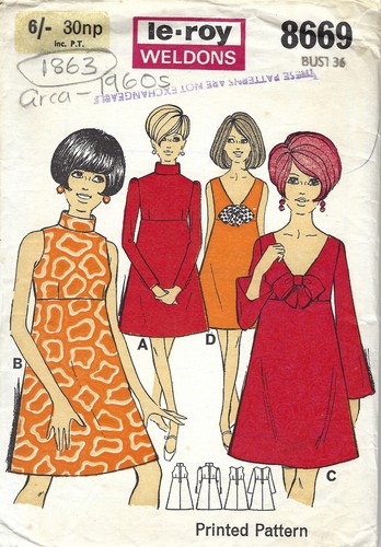 1960s vintage sewing pattern - vintage,