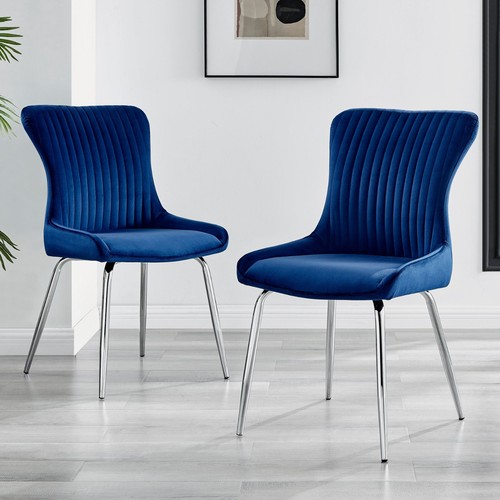 Set nora navy blue velvet - set,