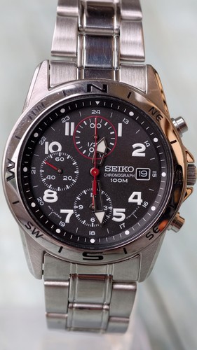 Seiko 7t92 0dx0 mens military - mens,