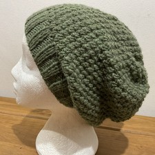 Hand Knitted Slouch Hat Beanie