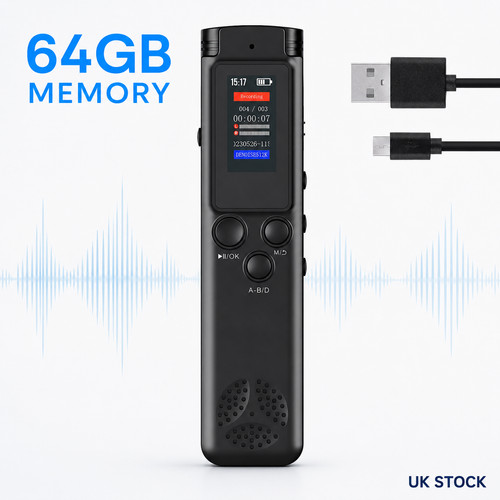 64gb digital voice recorder - digital,