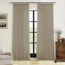 Pleated Linen Curtains 90