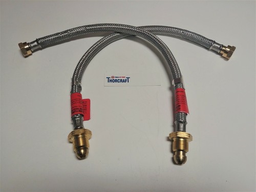 Galvanised braided gas - galvanised,