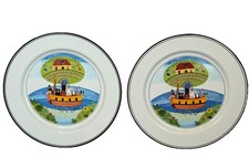 Villeroy & Boch Noah's Ark Plates x 2 Porcelain Luxembourg 8" Design Naif