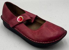 Alegria By PG Lite Paloma Women's Mary Jane 11.5-12 Pink Leather Round Toe Shoes