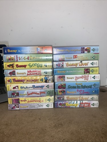 Large barney vhs tape bundle - large,