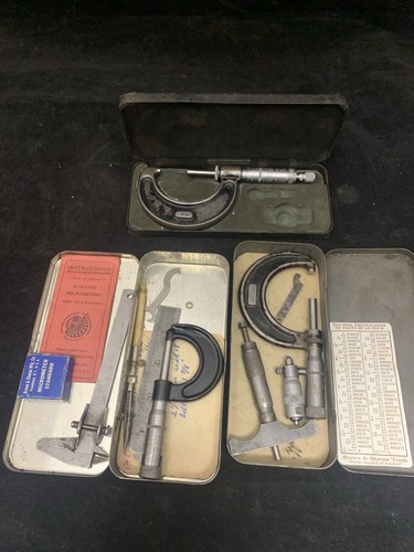 Vintage slocomb micrometer set - micrometer,