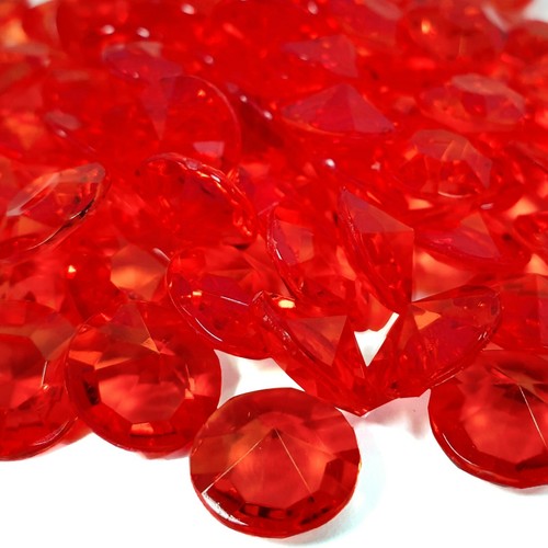 Red diamante scatter - red,